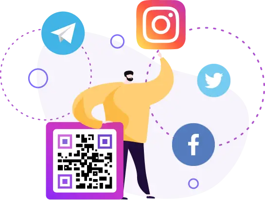 소셜 미디어 QR